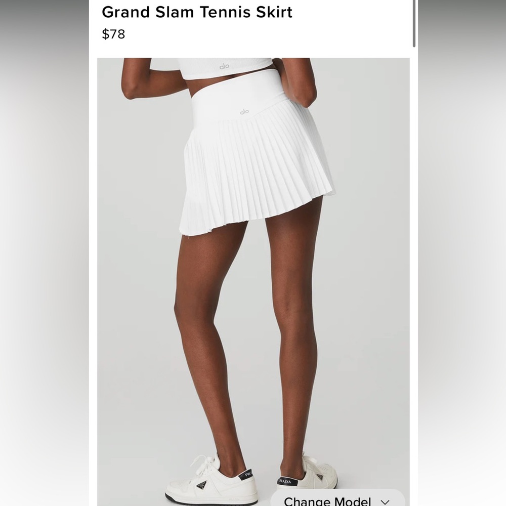 Alo Pleated Tennis Skirt